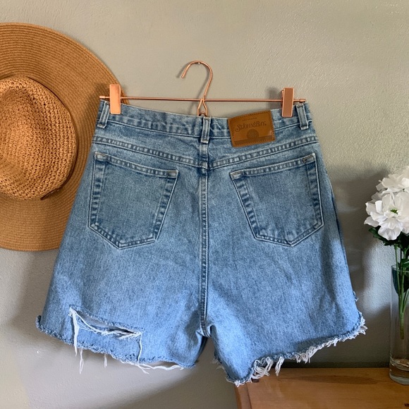 Pants - Vintage frayed/distressed denim shorts